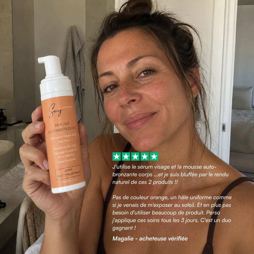 Le Trio Bonne Mine : Sérum + Mousse + Gant