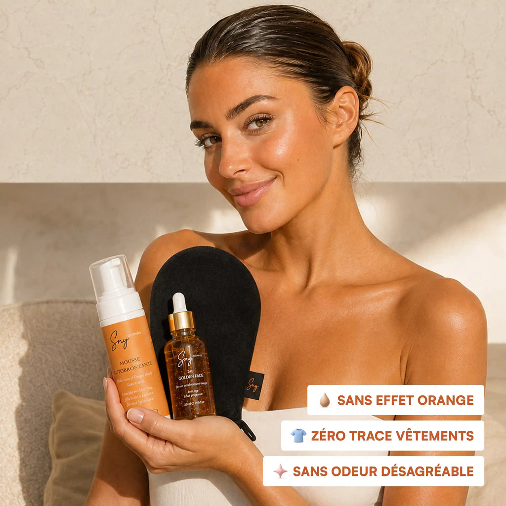 Le Trio Bonne Mine : Sérum + Mousse + Gant