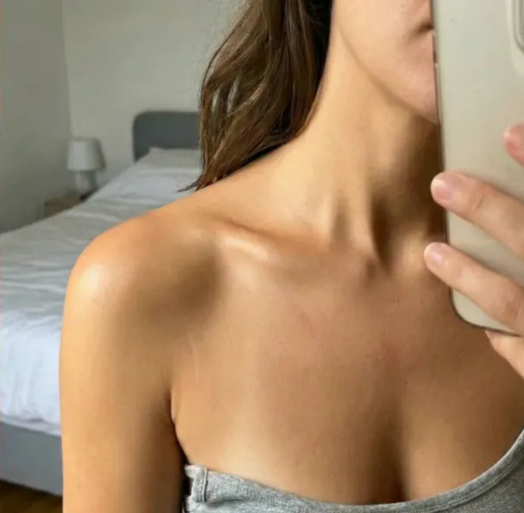 Peau après utilisation de l'autobronzant SNY