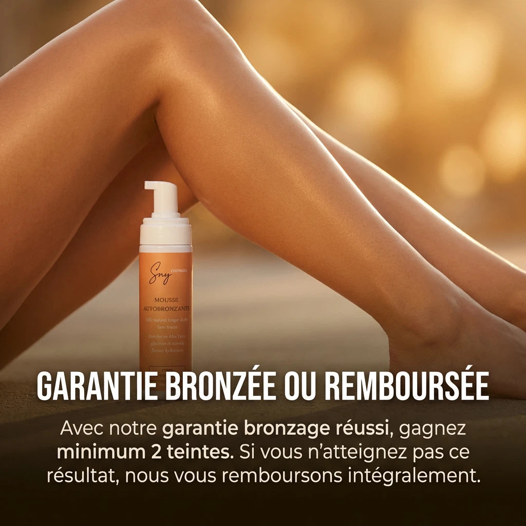 Mousse autobronzante SNY - Garantie bronzée ou remboursée