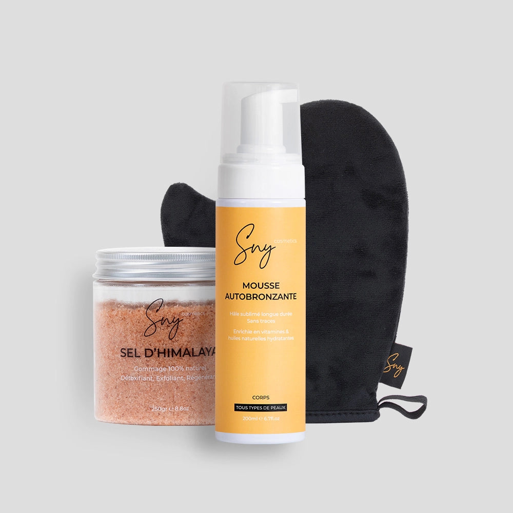 Pack Essential (Sel exfoliant + Mousse + Gant)